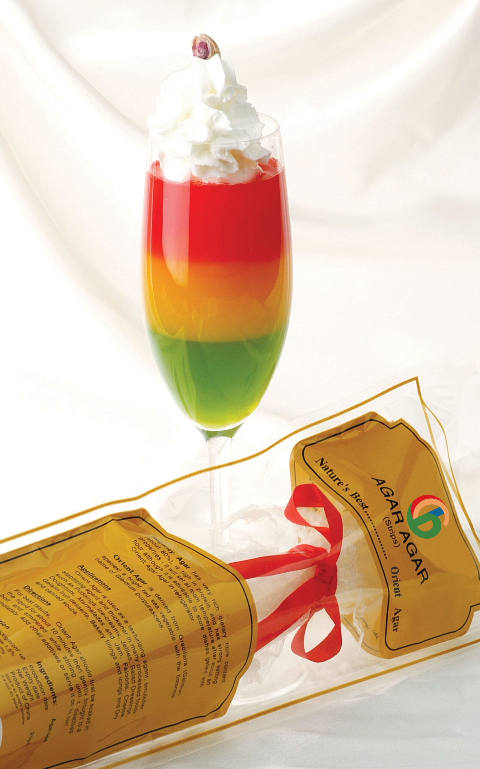 Agar Agar fruit jelly — ready to serve