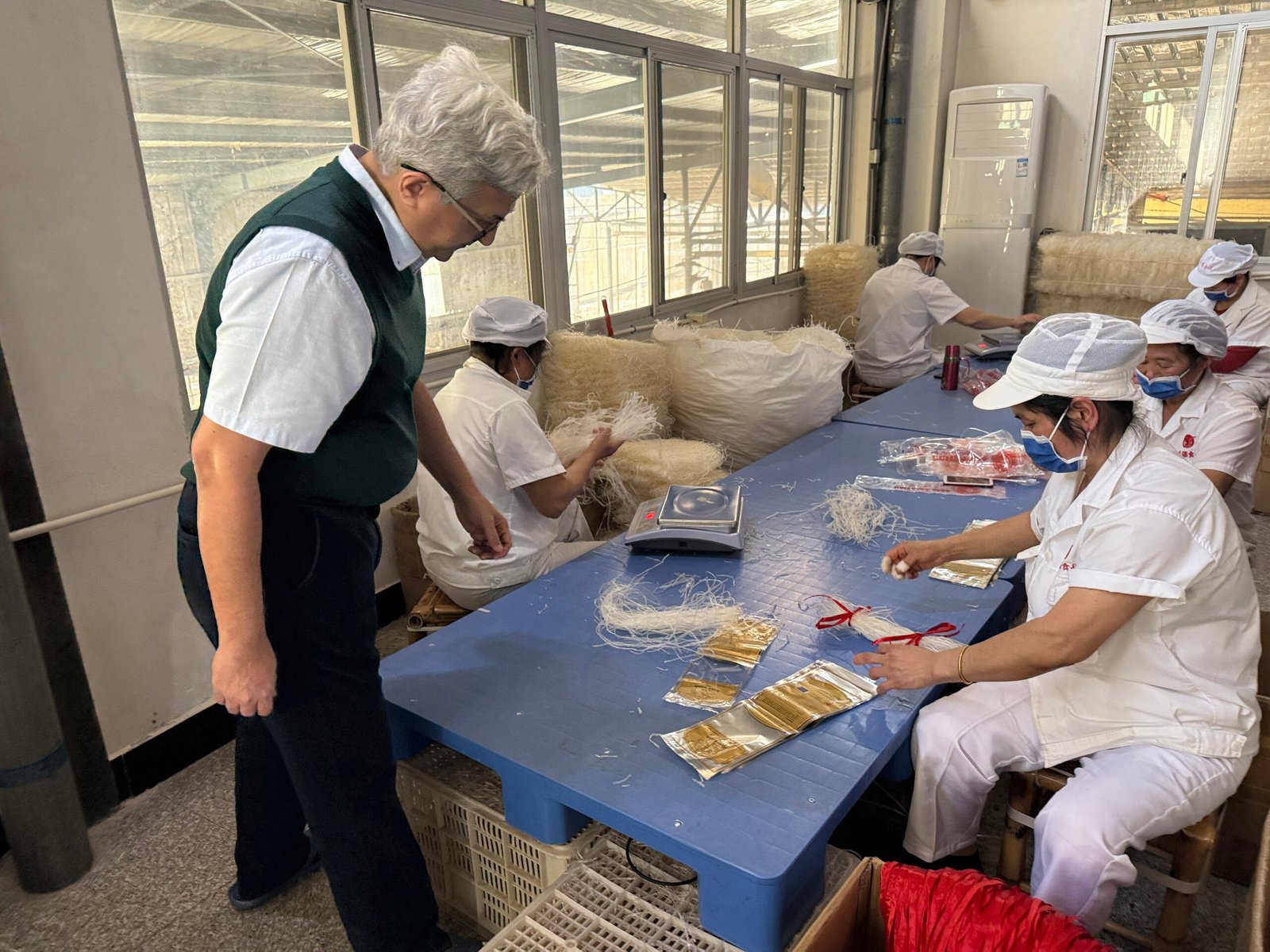 Agar Agar packing facility — on-ground inspection