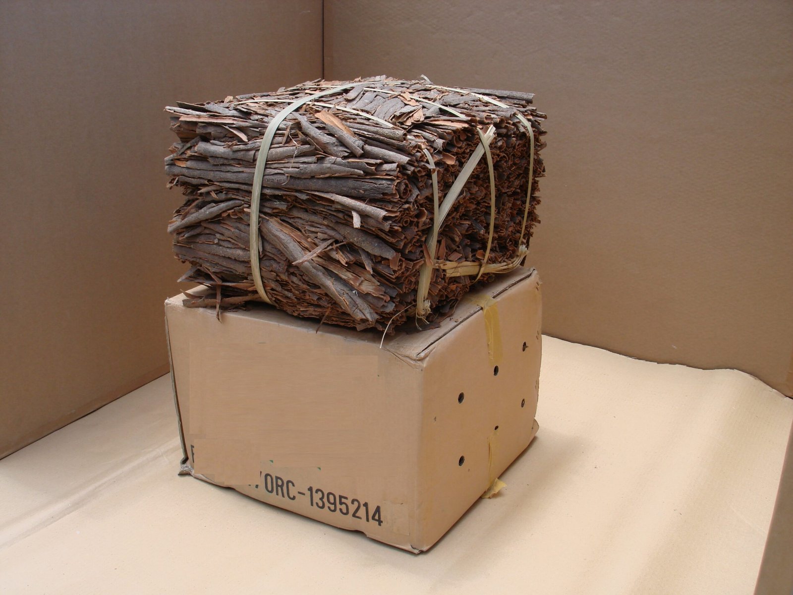 Cassia in traditional bale packing — the old way