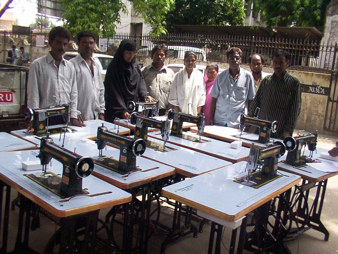 Sewing machine donations, Ahmedabad